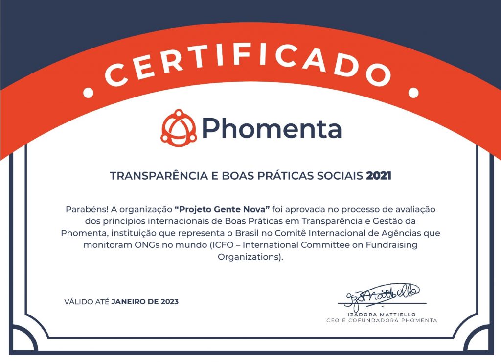 Certificado Phomenta 2021